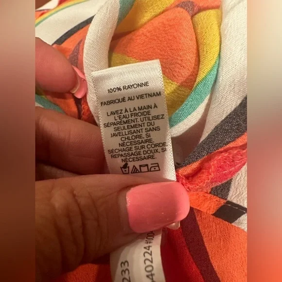 Express Multi-Color Striped Longline Kimono Duster Cardigan Boho Chic M/L - Picture 8 of 10